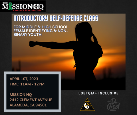 April 2023 Youth Introductory Self Defense Class with Mission HQ